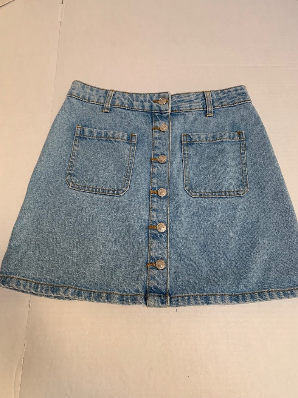 Vintage Denim Skirt Size 6 by Denim and Co. Classic
